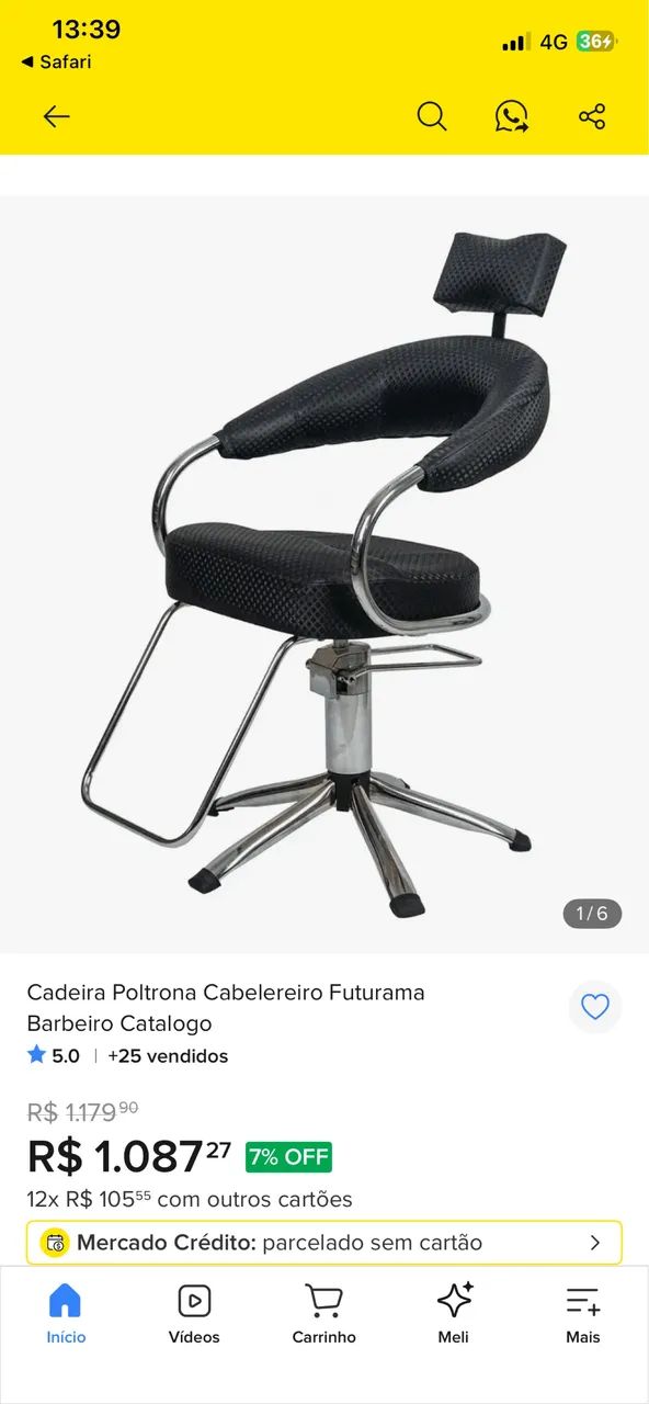 Cadeira de Barbeiro  - Foto 4
