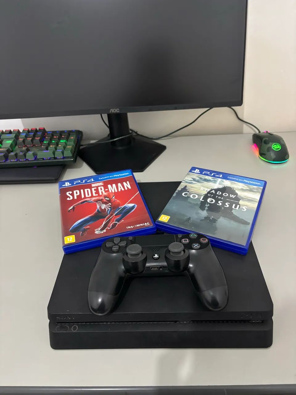 PS4 SLIM 1TB + 2 JOGOS + CAIXA ORIGINAL - Foto 3