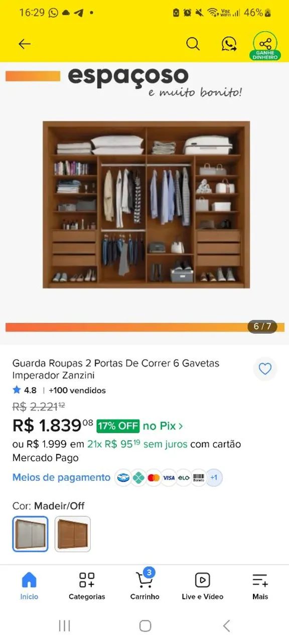 GUARDA ROUPA CASAL  - Foto 4