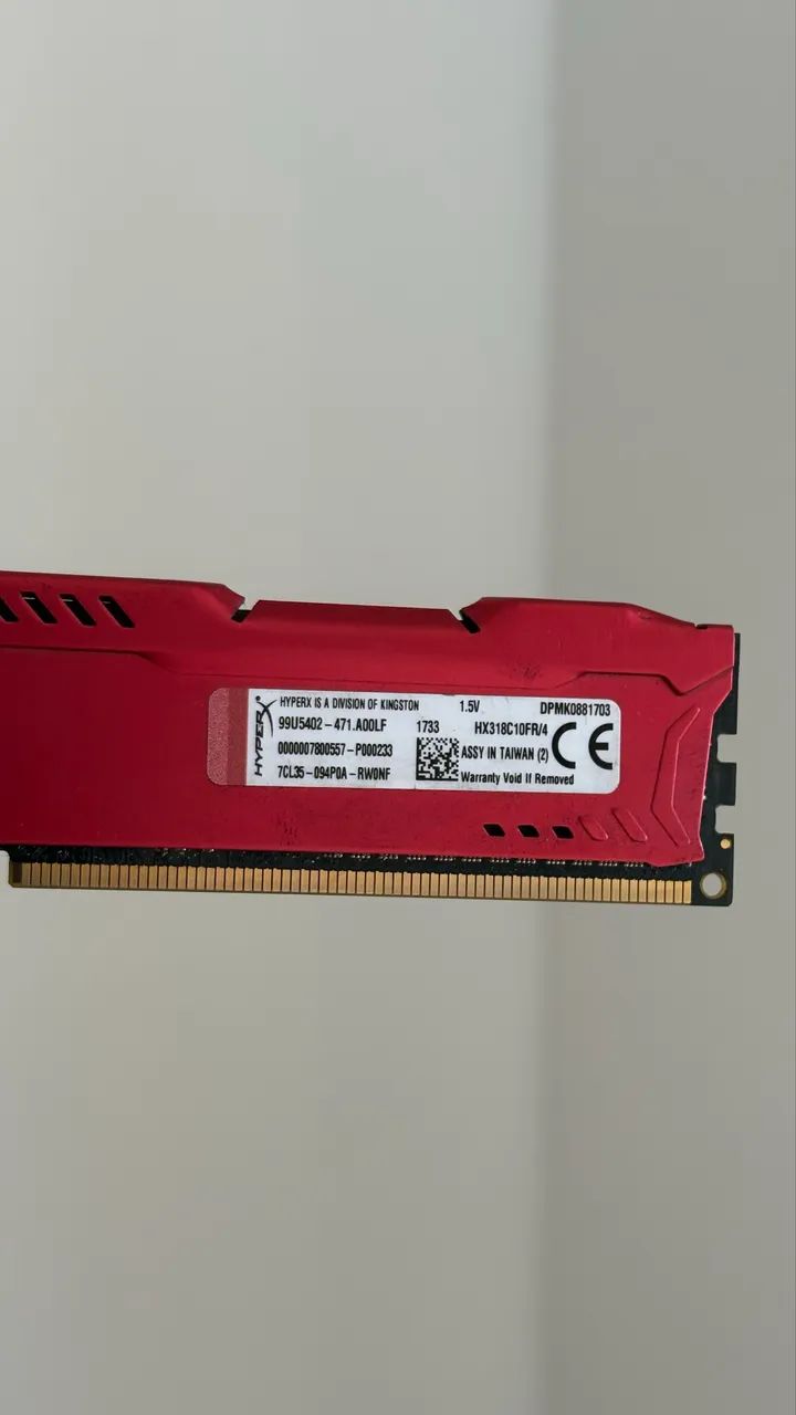 Memória ram ddr3 8GB