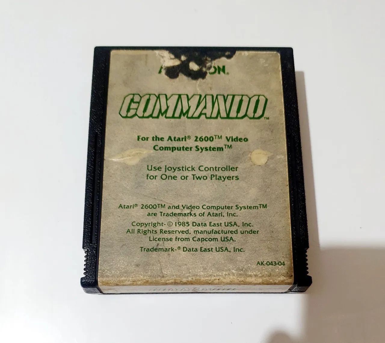 COMMANDO ATARI 2600 JOGO 100% ORIGINAL ACTIVISION AMERICANA NÃO É O COMMAND RAID RARIDADE
