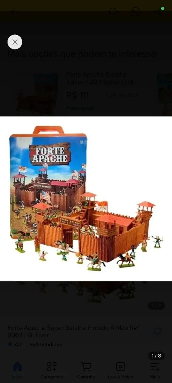 Forte Apache preço de desapego 2 caixas completas - Foto 2