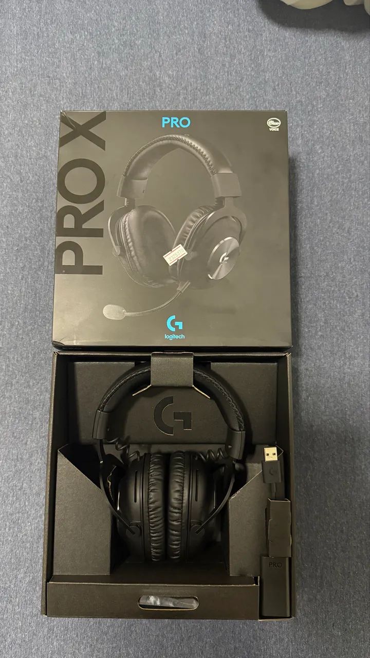 Headset Logitech G PRO X 7.1- Novo e Completo 