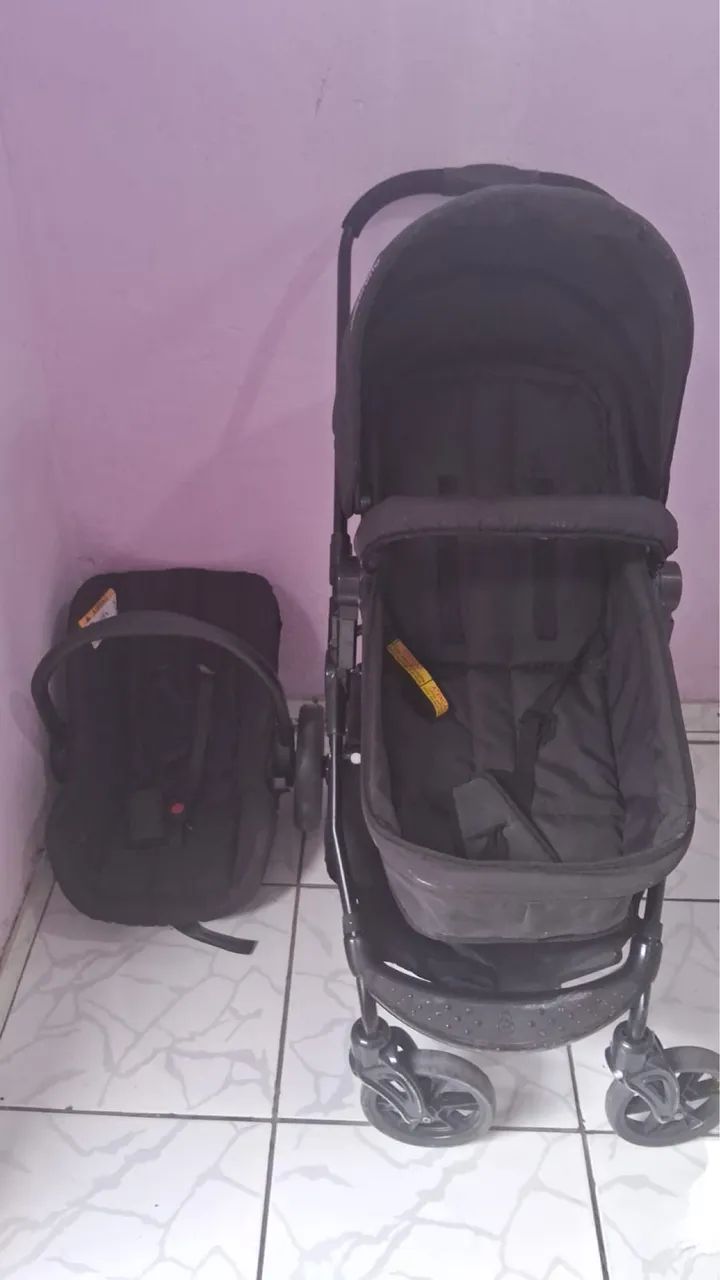 Carrinho e bebê conforto  - Foto 3