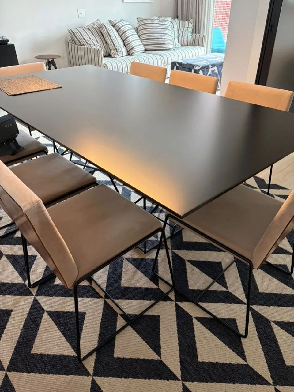 MESA DE JANTAR RETANGULAR 8 CADEIRAS - Foto 2