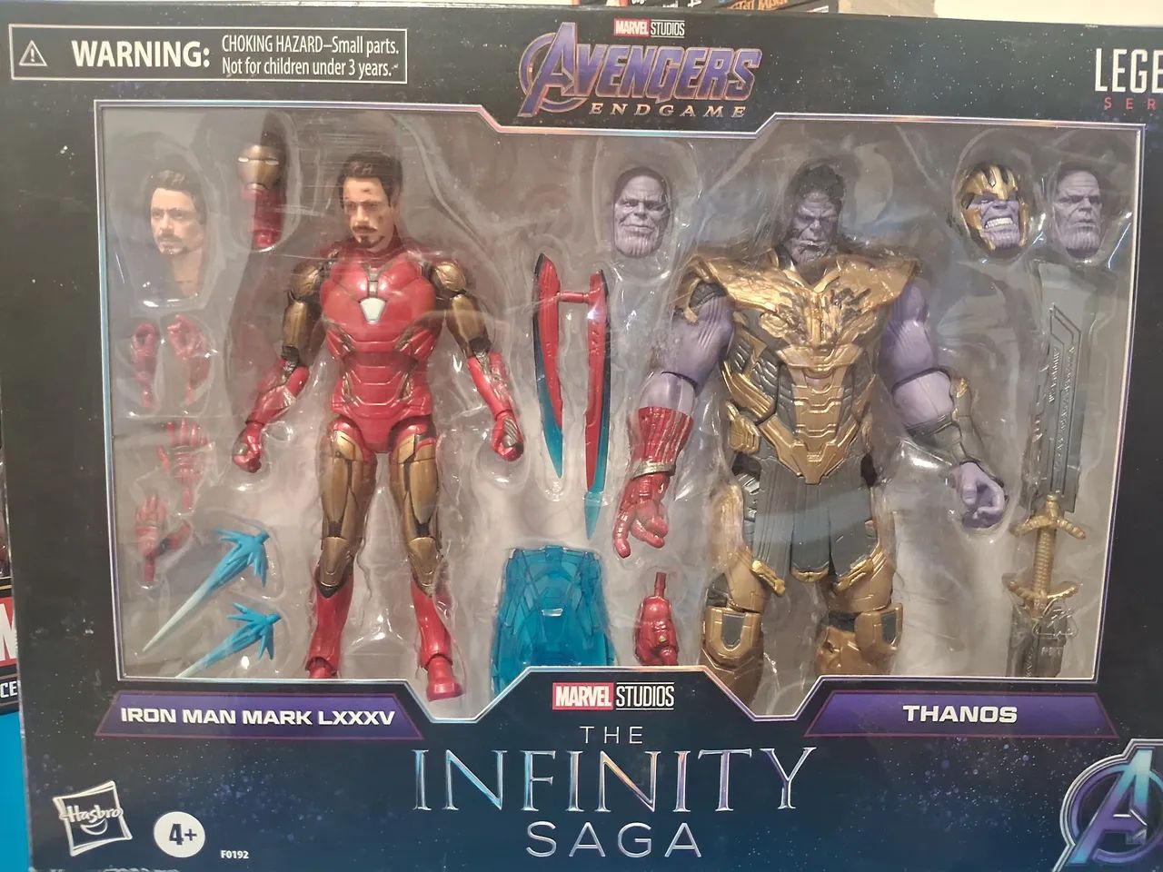 Two Pack Iron Man e Thanos Marvel Legends
