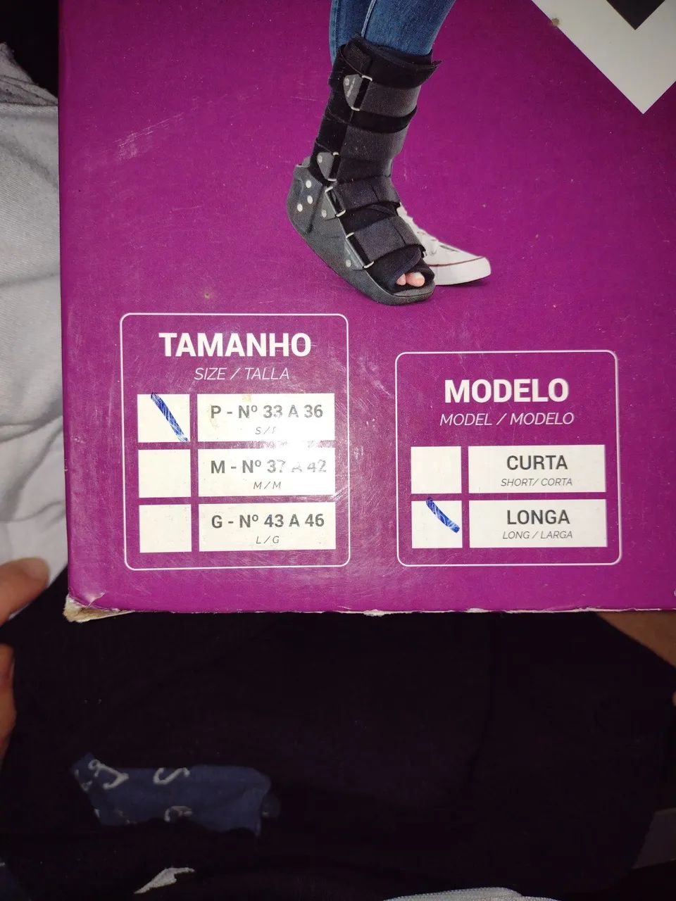 Bota imobilizadora tamanho P - Foto 3
