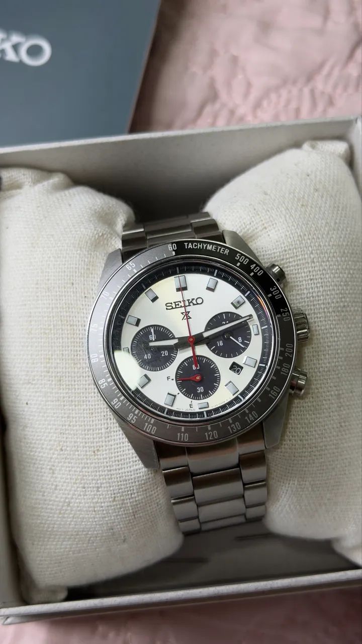 Seiko Speedmaster solar na garantia até 2028 - Foto 5