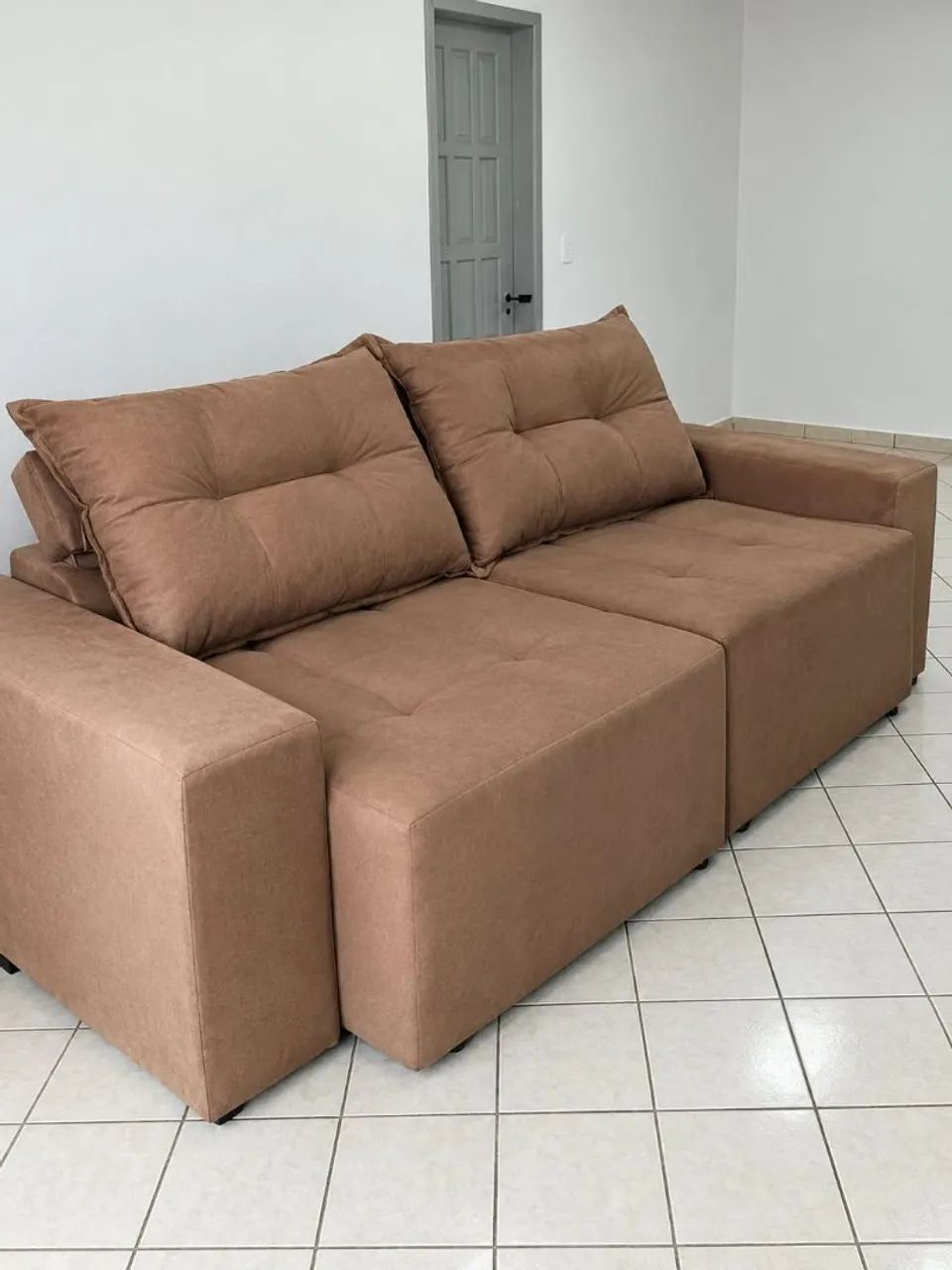 Sofá retratil e reclinável novinho  - Foto 3