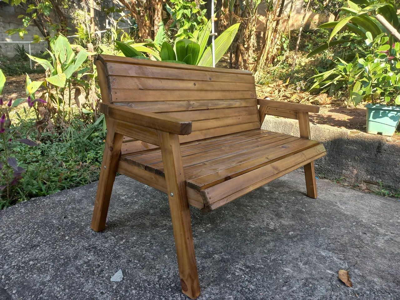 Banco de madeira ( jardim praça) - Foto 2