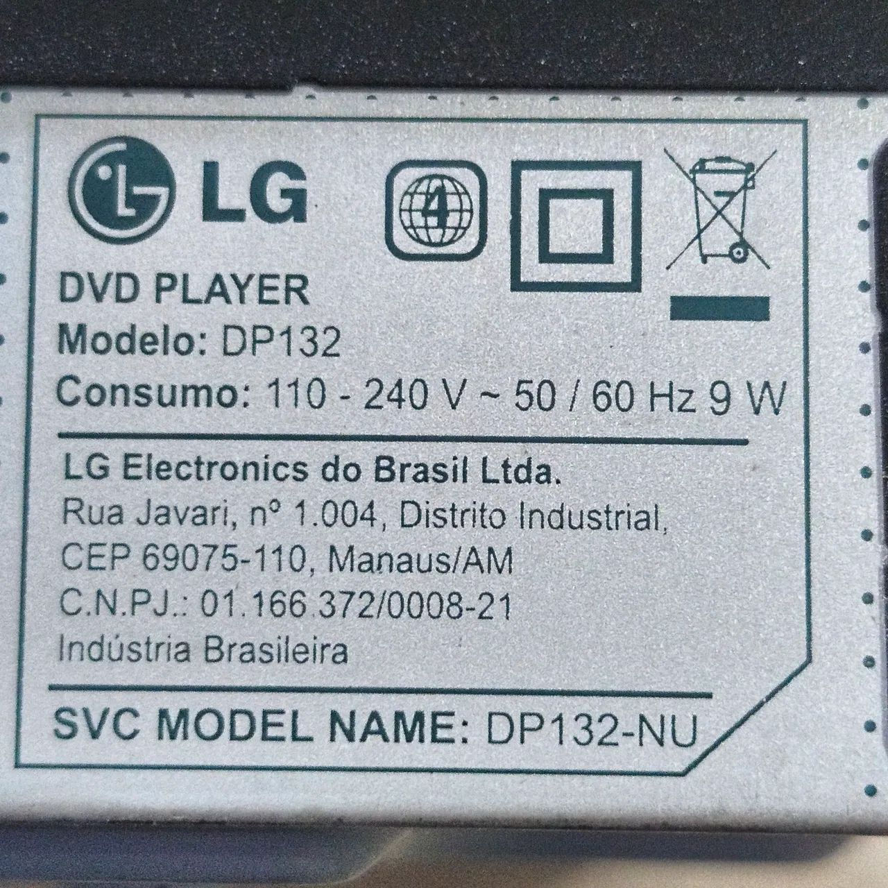 DVD Player LG Bivolt Funcionando  - Foto 2