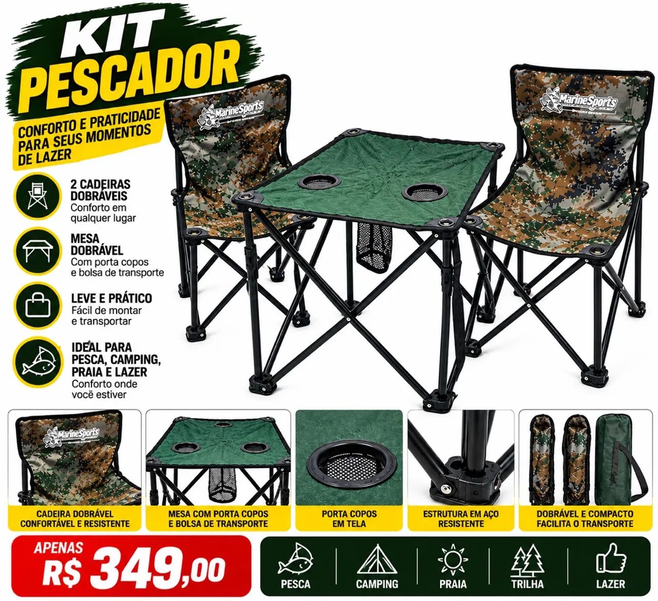 Kit pescador | Kit camping confort?