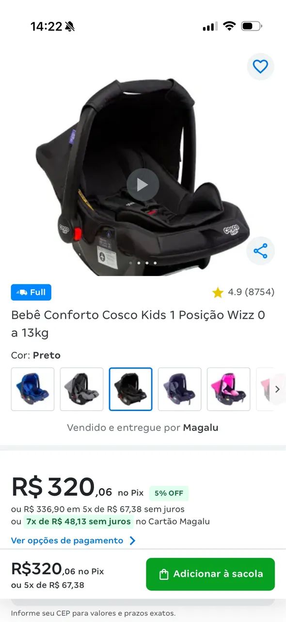 Bebê conforto Cosco  - Foto 5