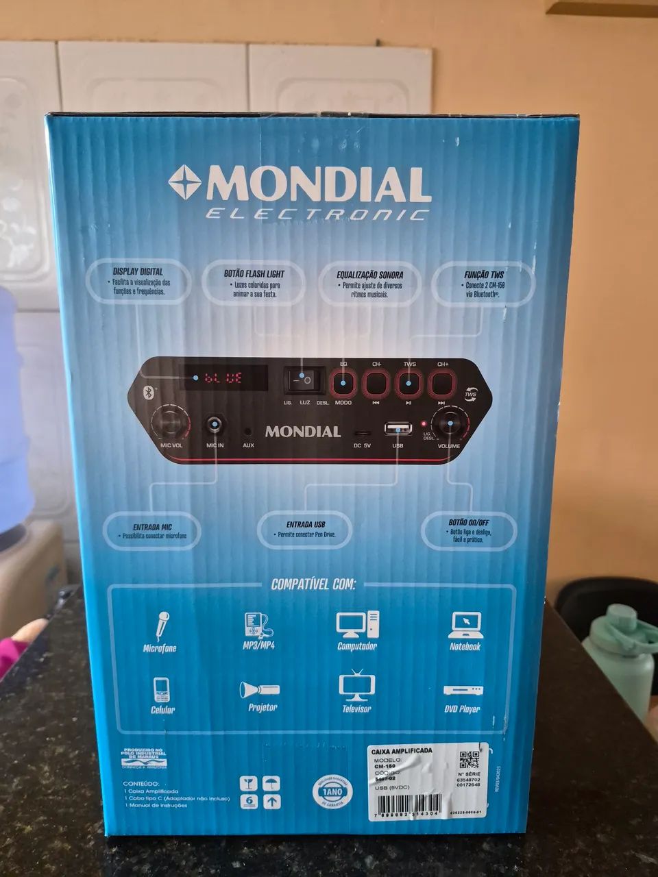 Caixa de Som Mondial CM-150 Connect Party Plus Amplificada - Foto 2