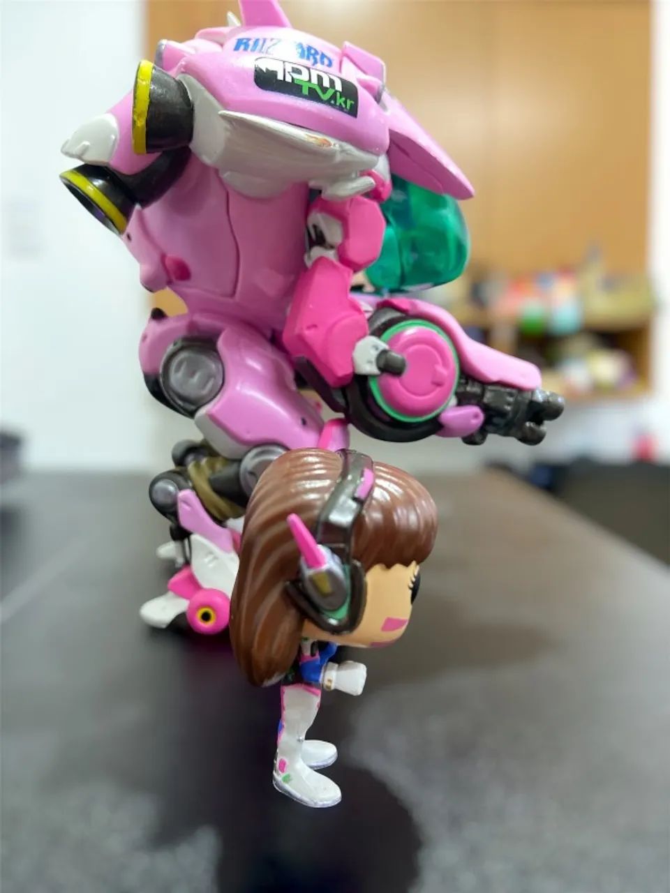 Funko Pop D.Va com MEKA #177 Overwatch - Conjunto sem caixa - DVa Blizzard - Foto 4