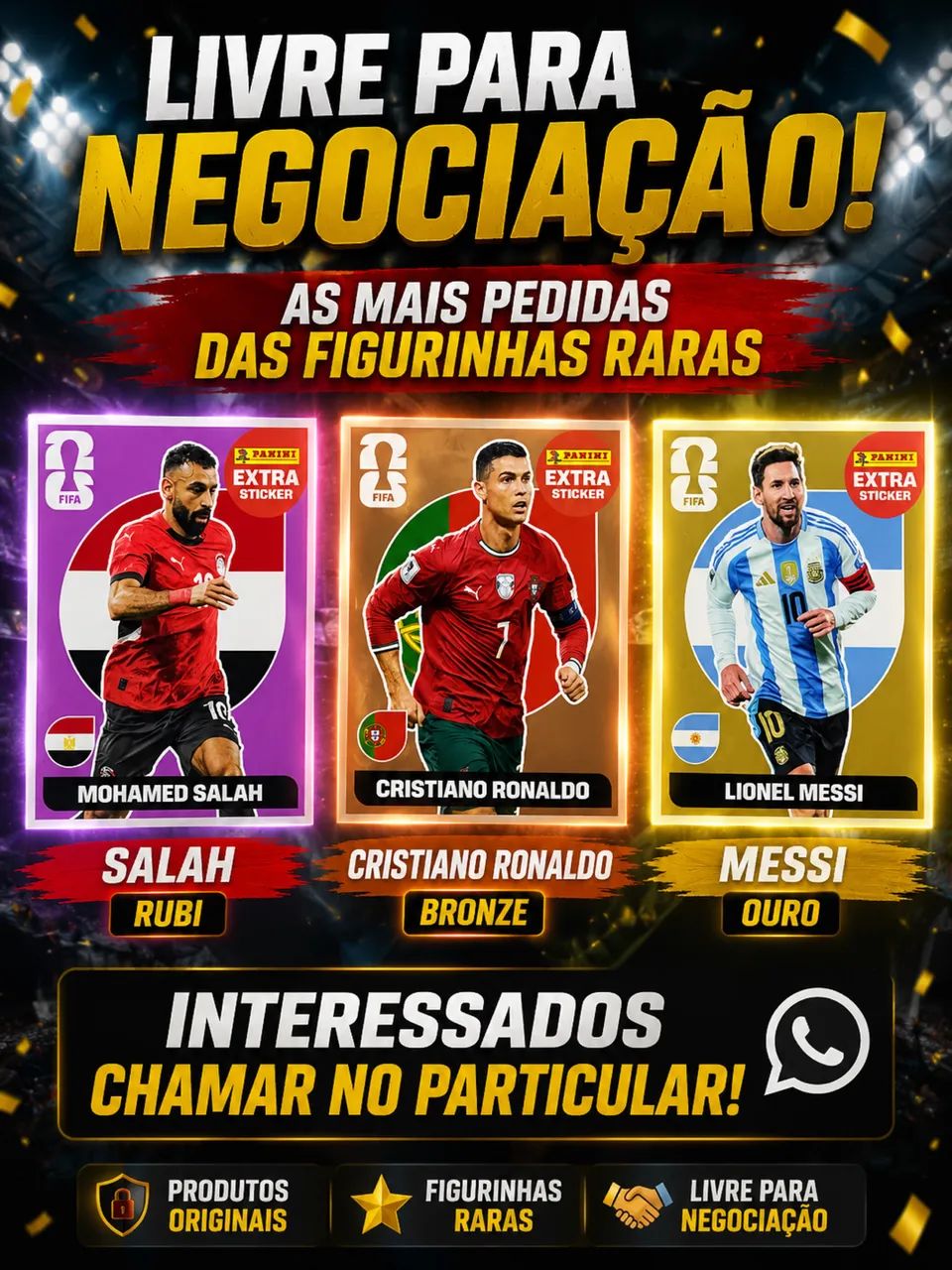 Vendo ou troco figurinhas raras 