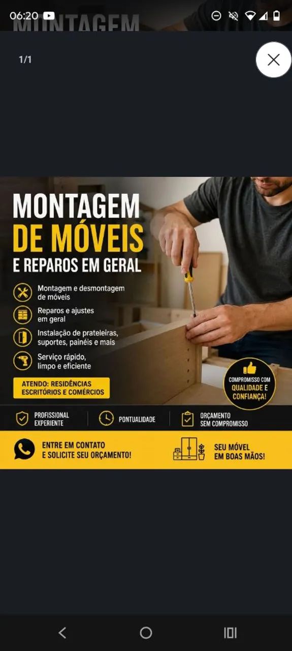 Montador de móveis PARTICULAR.