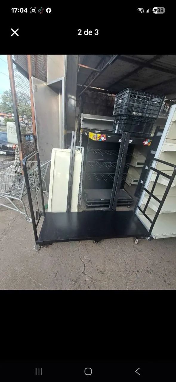Carrinho prancha na cor preta (1,57 de comprimento) - Foto 2