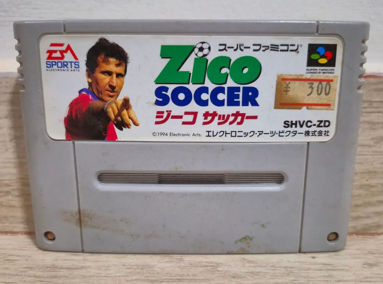 Zico Soccer para Super Nintendo original japonês - Jogos de Vídeo