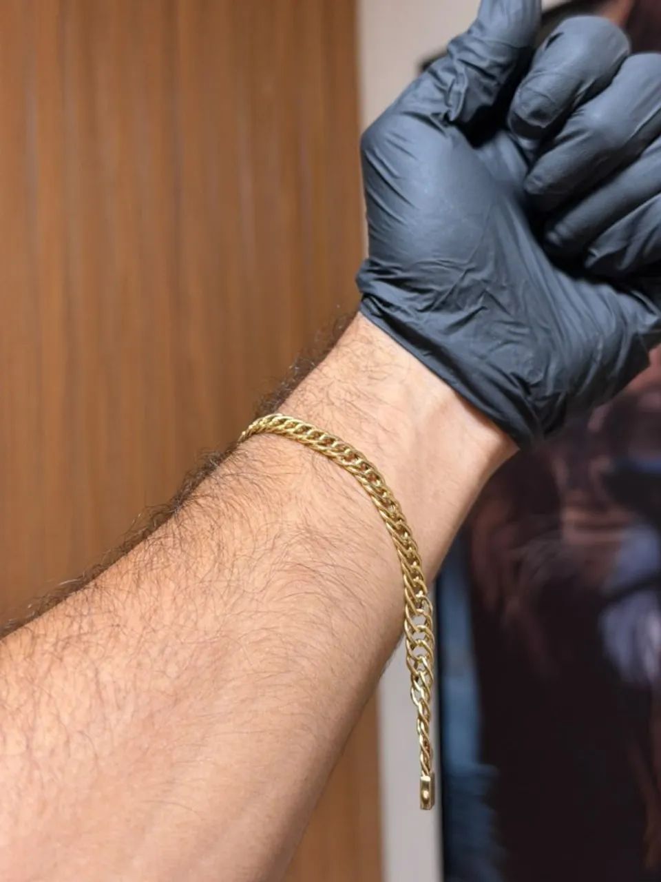 PULSEIRA GRUMMET DUPLA OURO 18K - Foto 2
