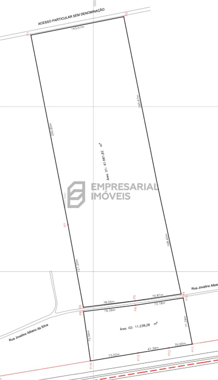 Terreno industrial e logístico com 72.899,90 m² em Biguaçu - Foto 4