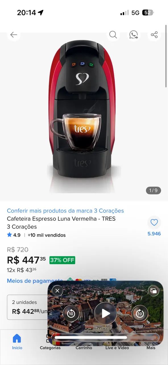 Cafeteira automática três corações . - Foto 3