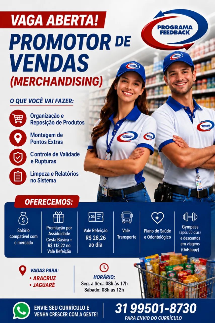 Promotor de Vendas (Merchandising)
