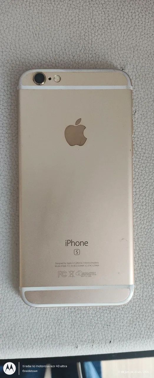 Iphone 6s dourado - trocar bateria  - Foto 2