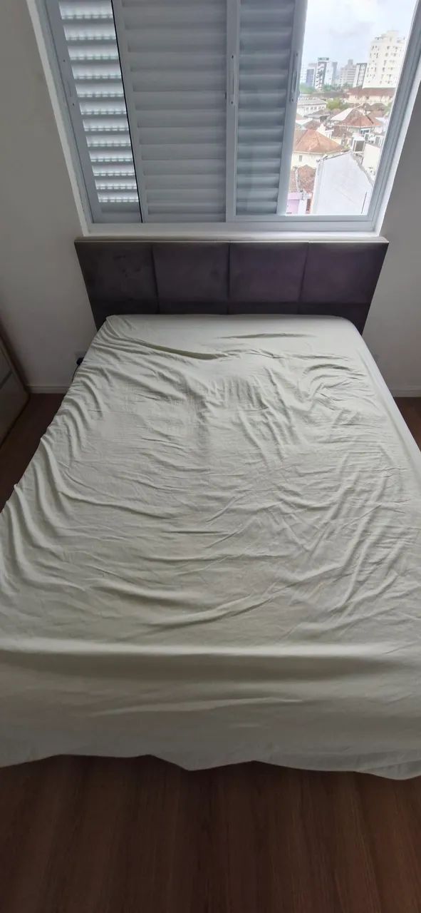 Cama box casal + colchão de casal