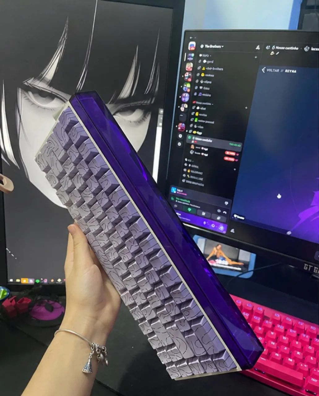 TECLADO AULA HERO 68HE | EDITION PURPLE - Foto 2