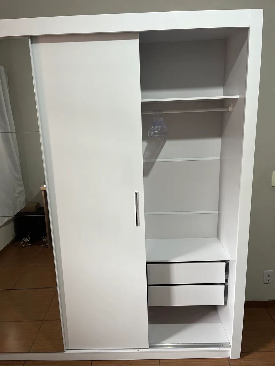 Guarda-roupa Porta de Correr Branco - Foto 3