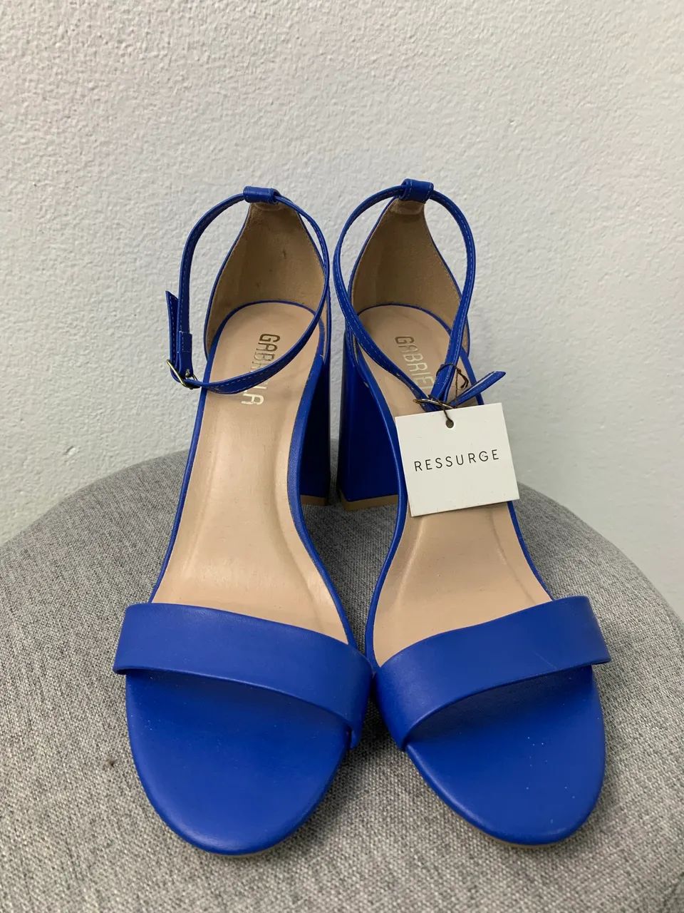 Sandália de tira azul  - Foto 5
