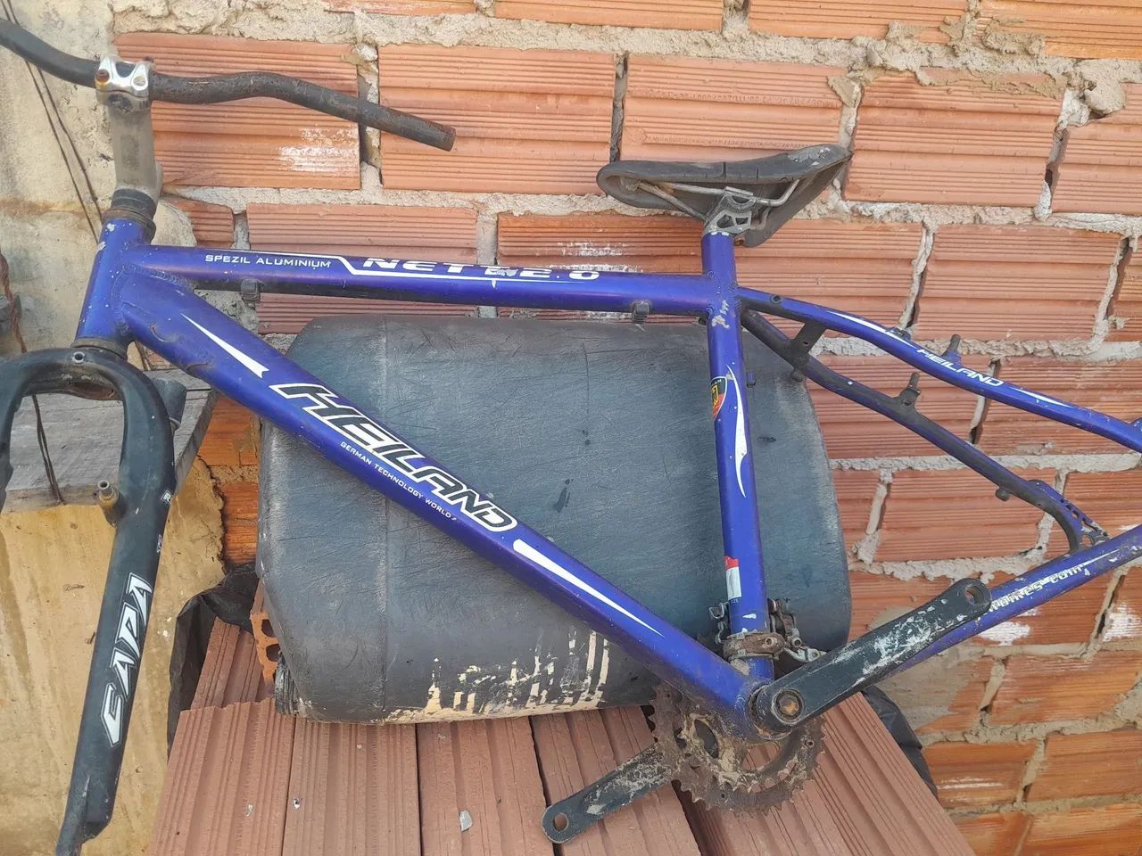 Quadro bicicleta alumínio aro 26