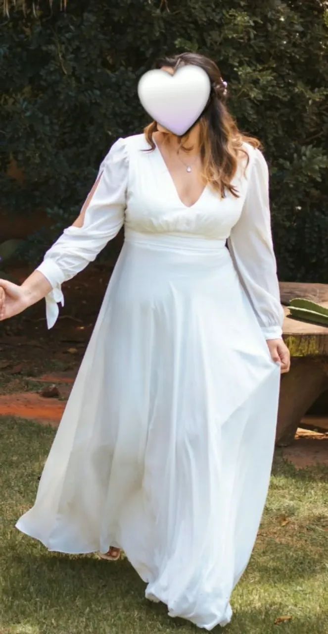 Vestido longo branco - Foto 3