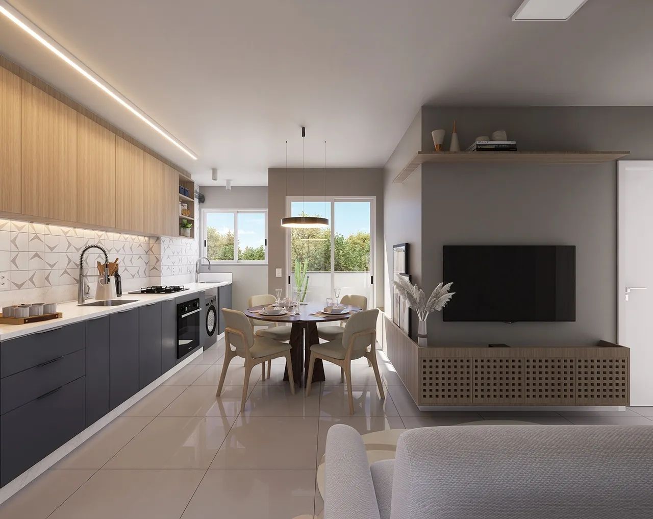 Apartamento (Padrão), com 2 quartos e 1 banheiros à Venda, 47 m² em Criciúma/SC - Foto 3