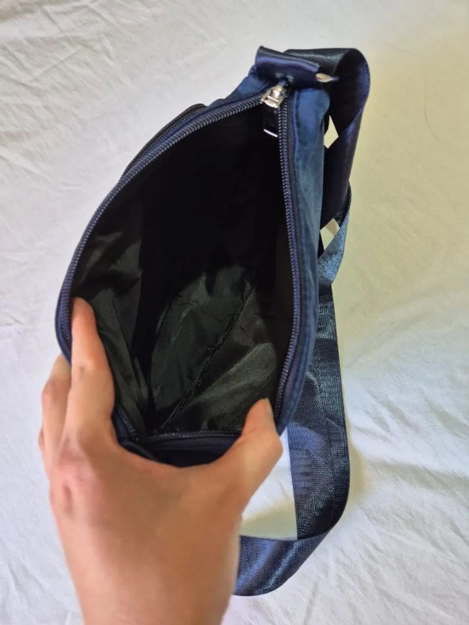 Bolsa transversal azul nova - Foto 5