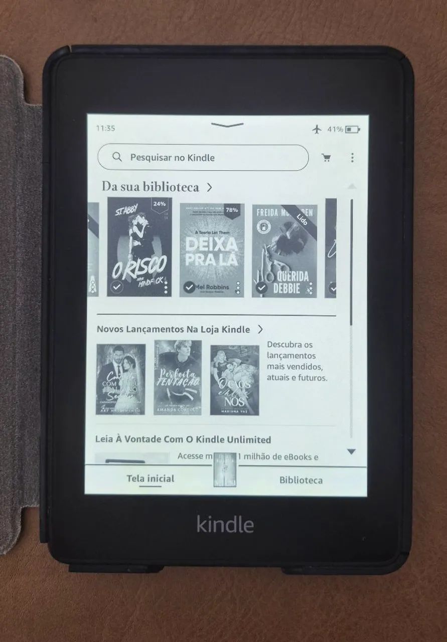 Kindle paperwhite 10ª geração com capa