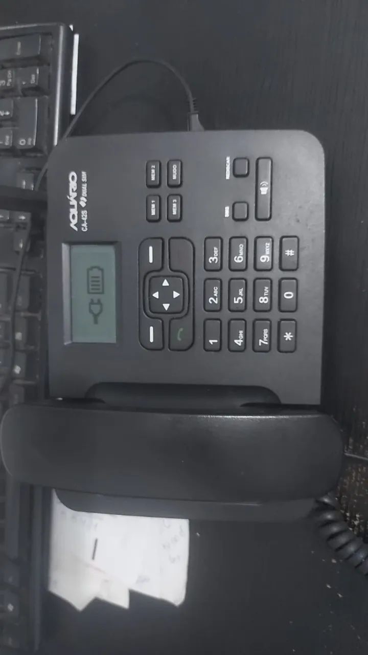 Telefone Celular de Mesa Sem Fio Aquário CA-42S
