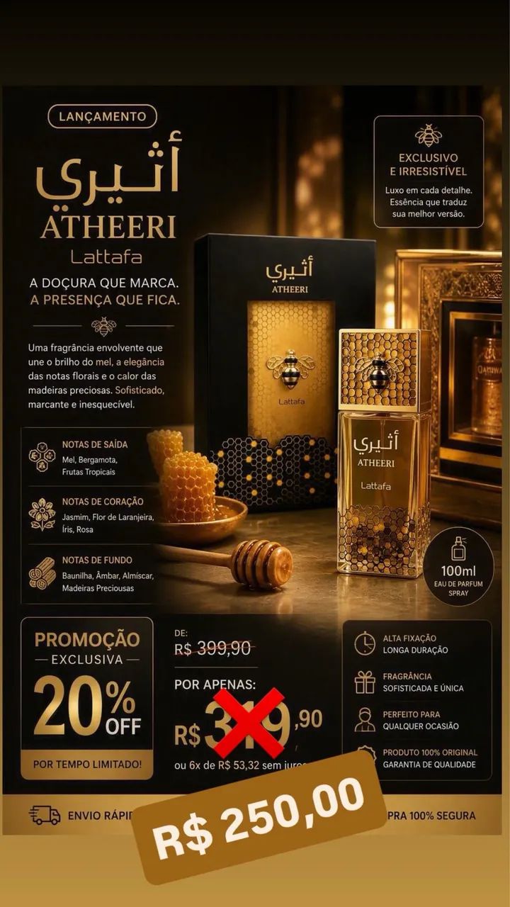Perfumes Árabe original valor de atacado