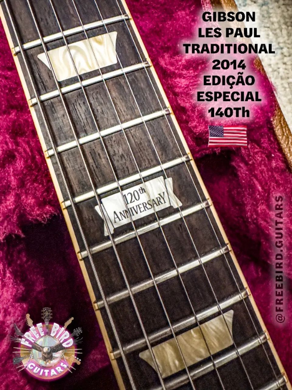 GIBSON LES PAUL TRADITIONAL 2014 ? RED WINE ? Edição Especial