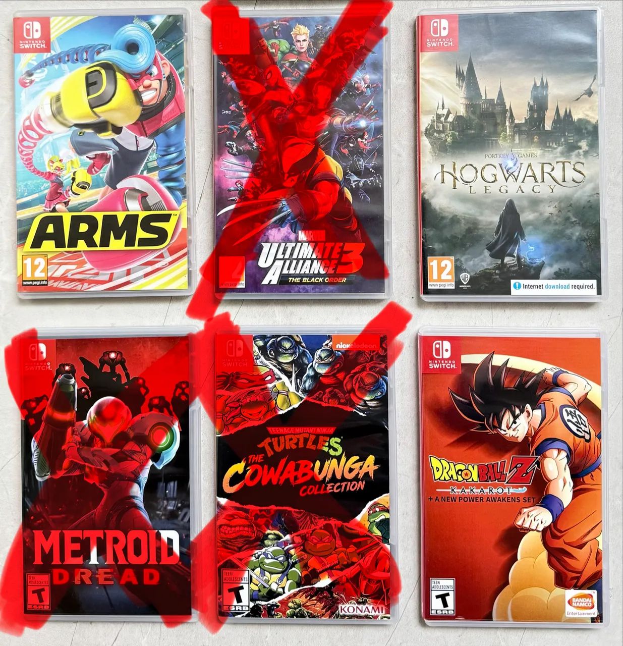 Lote 3 Jogos Nintendo Switch - Zelda, Hogwarts E Mais! - Jogos de