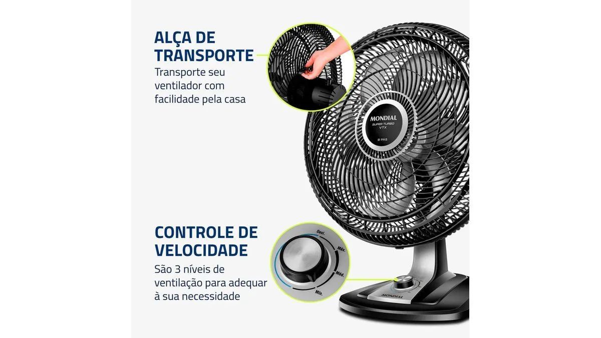 Ventilador Mondial VTX-50cm  - Foto 4