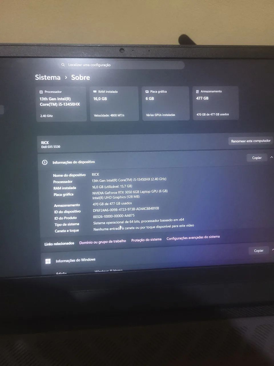 Notebook Dell G15 Versão Exclusiva  - Foto 4