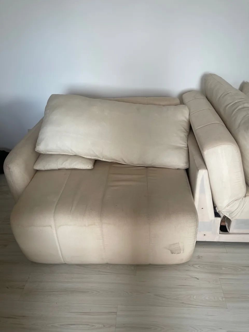 Sofá tecido pet friendly off white  - Foto 3