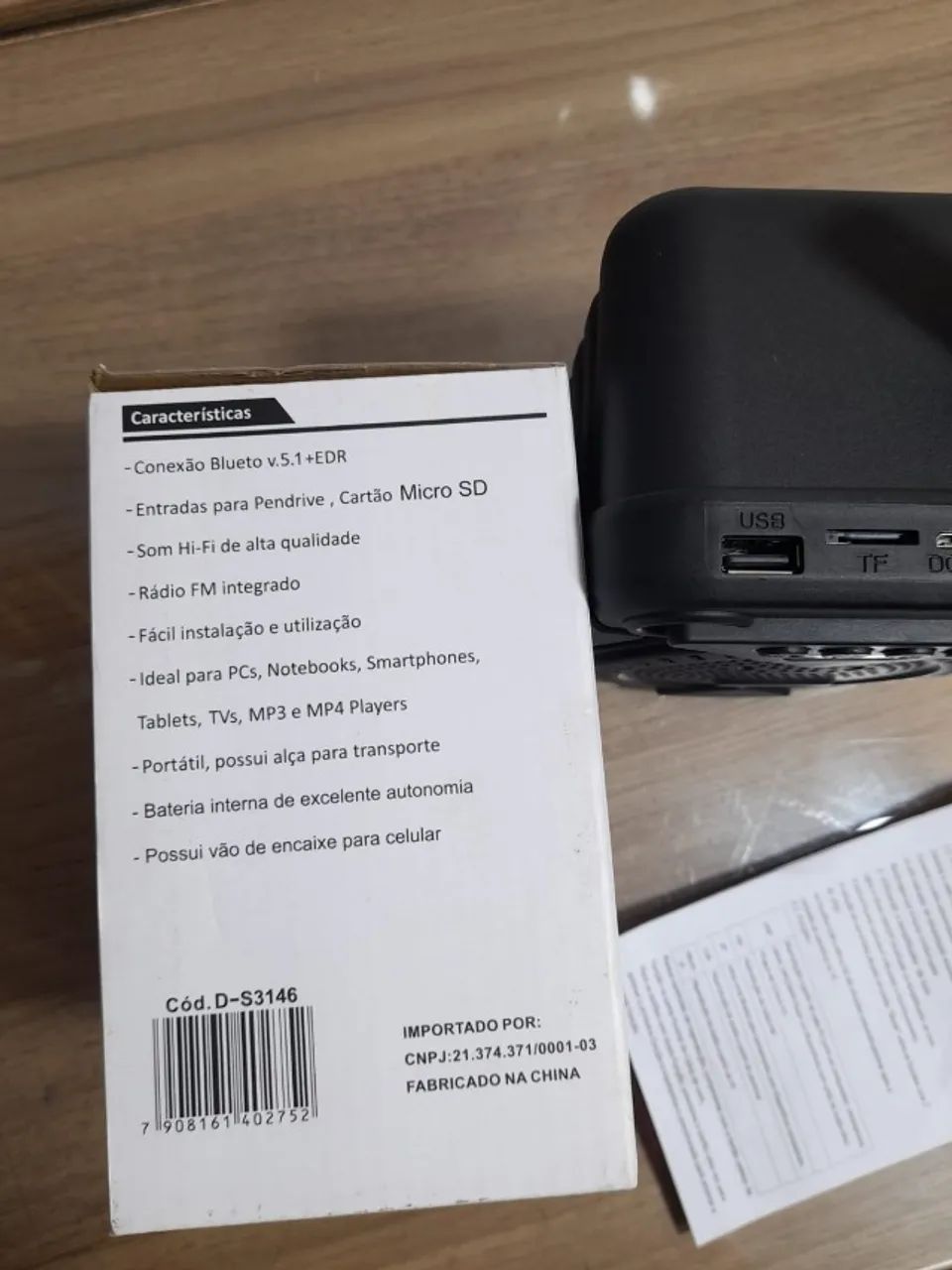Caixa de som Grasep Bluetooth modelo D-S3146 - Foto 3