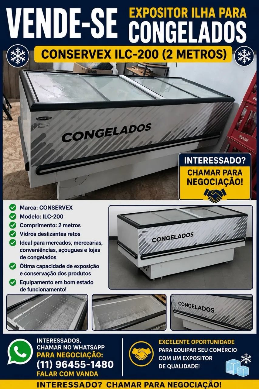 Expositor Ilha para congelados