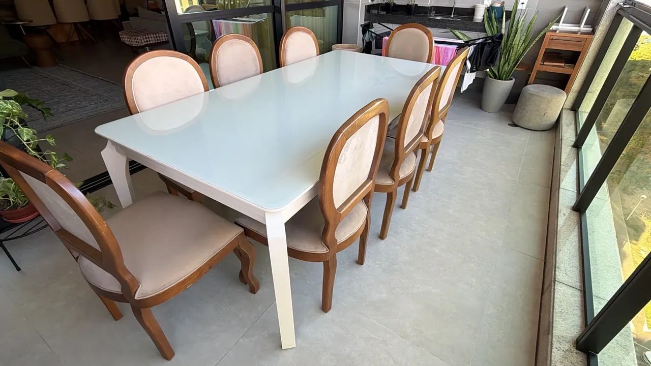 Mesa 8 lugares retangular  - Foto 2