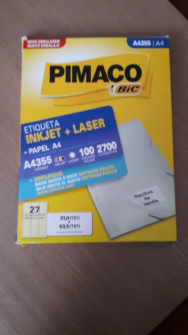 Caixa de Etiquetas Pimaco Bic