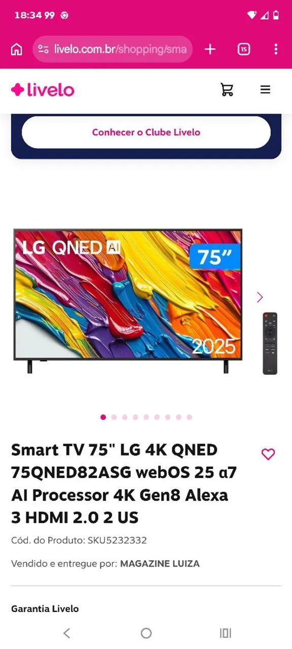 Vende se uma tv LG 75 qned Ai