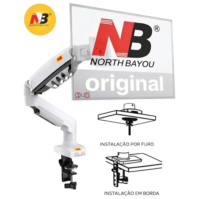 Suporte North Bayou Nb F80 Mesa Monitor 17 a 30 Polegadas - Fora da Caixa Original - Foto 5